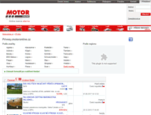 Tablet Screenshot of privesy.motoronline.cz